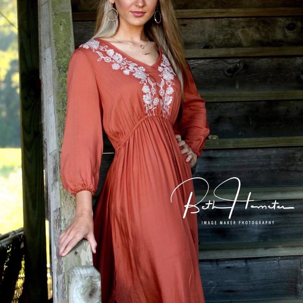 Blue Rain Floral boho dreas